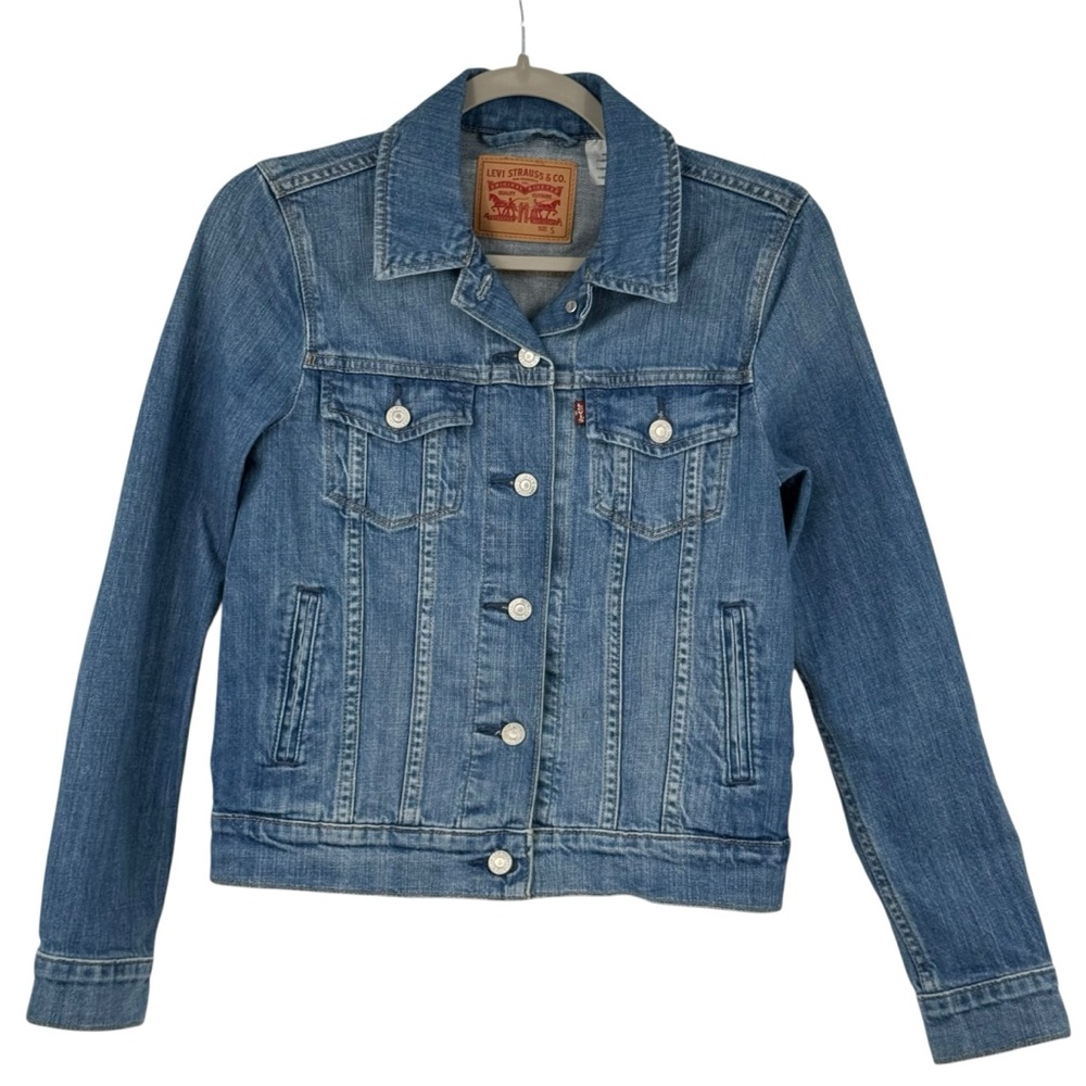 Levi Strauss Denim Trucker Jacket Womens Size Small